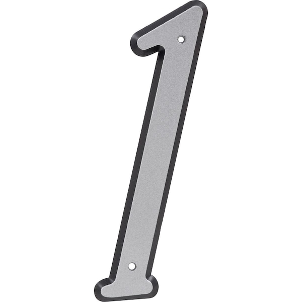 Ornatus Outdoors 4 in. Nail-On Reflective Plastic House Number, 1, 3PK - OR2416885