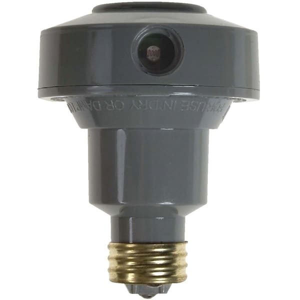 Amerelle Interruptor de Lámpara con Fotocelda para Foco Gris de Tornillo - OLC5CFLBC-4