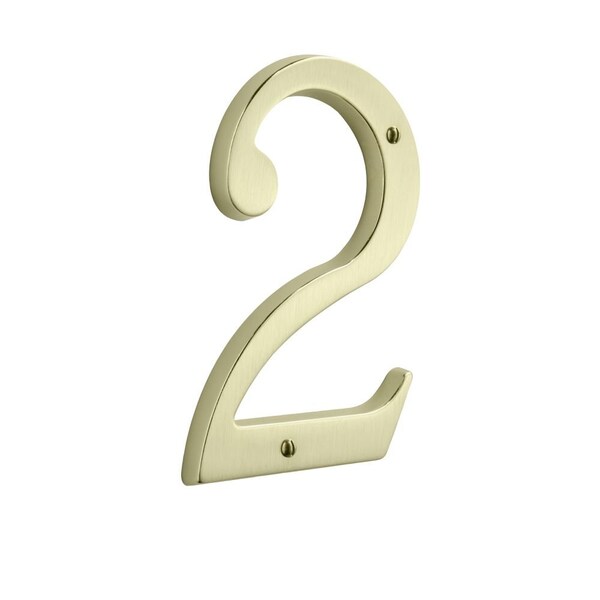 Baldwin Estate Lifetime Satin Brass House Numbers - 90672.044.CD