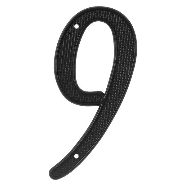 Deltana Numbers, Zinc Black 4" - RNZ49