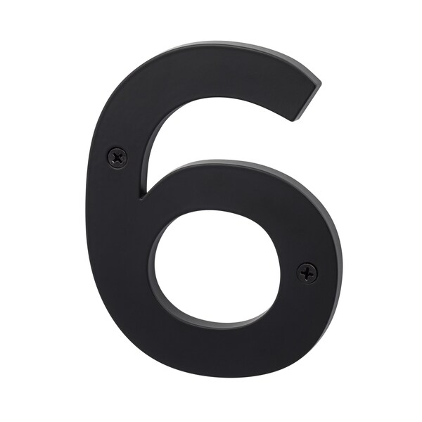 Sure-Loc Hardware Sure-Loc Hardware Zinc House Number 5, No. 6, Flat Black - HN5-6 FBL