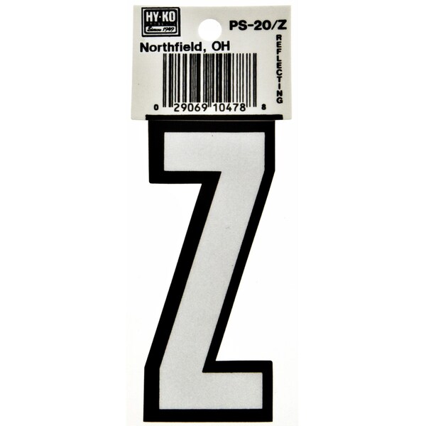 Hy-Ko 3.25In Boat Letter Z, 10PK - A10478