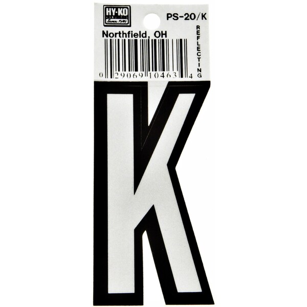 Hy-Ko 3.25In Boat Letter K, 10PK - A10463