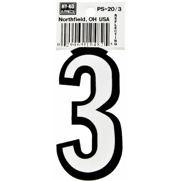 Hy-Ko 3.25In Boat Number 3, 10PK - A10482