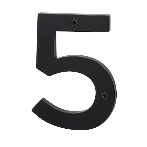 Sure-Loc Hardware Sure-Loc Hardware Zinc House Number 5, No. 5, Flat Black - HN5-5 FBL