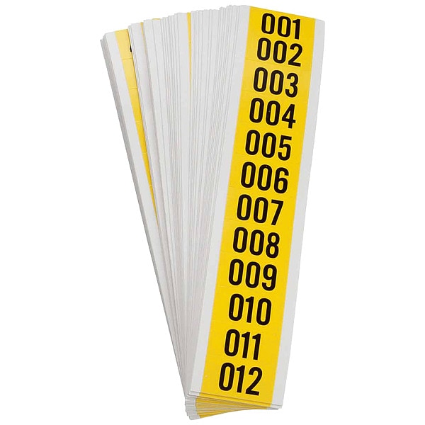 Brady Carded Numbers, 001 Thru 999 - 34253