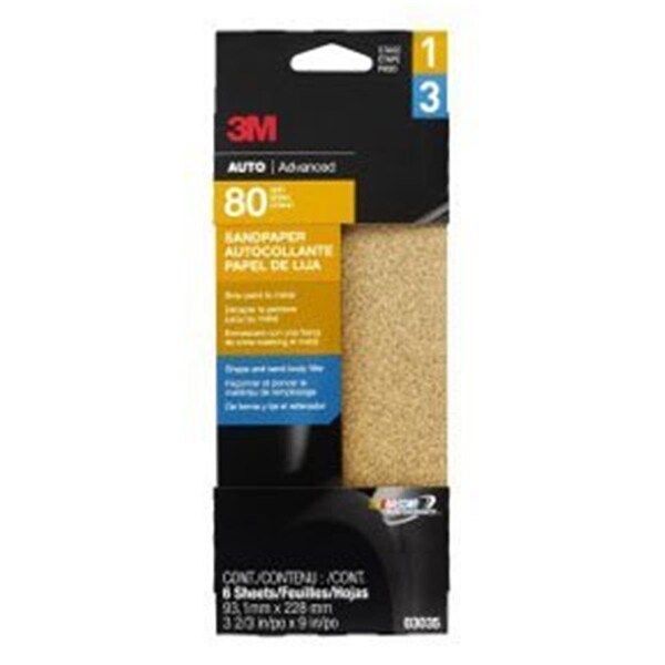 Pinpoint 3.67 in.x9 in. Medium Aluminum Oxide Automotive Sandpaper - PI278094