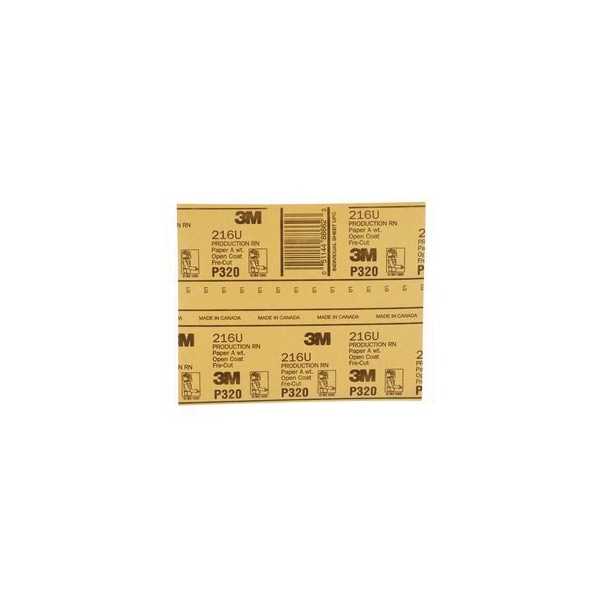 3M 3M Production Resinite Gold Sheet, 02541, 9 in x 11 in, P320A, 50PK - 7000118280