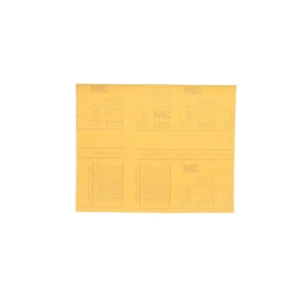 3M 3M Production Resinite Gold Sheet, 02544, 9 in x 11 in, P220A, 50PK - 7000118283
