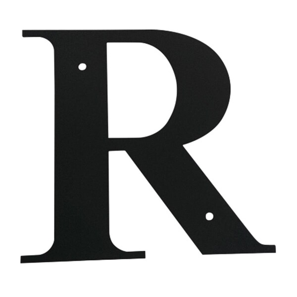 Village Wrought Iron Letter R Medium - LET-R-M