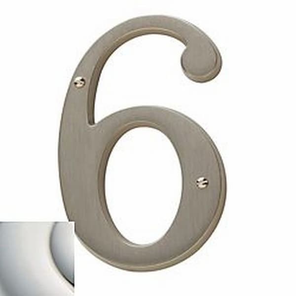 Baldwin Estate Lifetime Bright Nickel House Numbers - 90676.055.CD