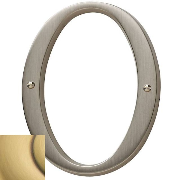 Baldwin Estate Satin Brass with Brown House Numbers - 90670.060.CD