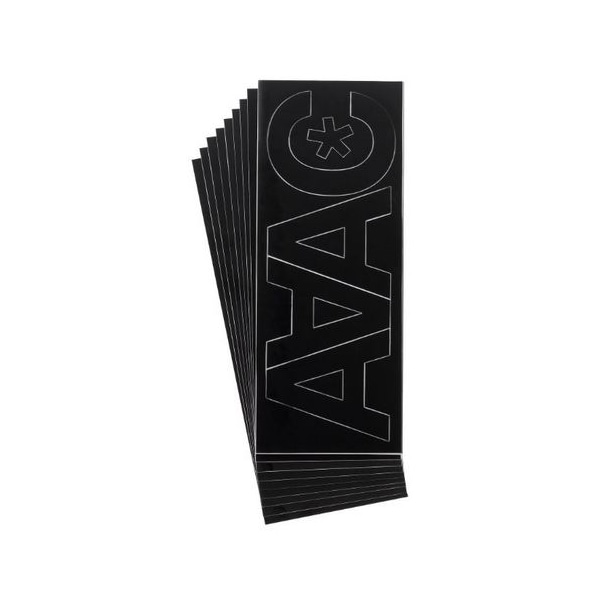 Westcott Permanent Vinyl Lettering, Helvetica 3" - 15853