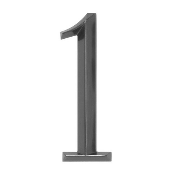 Whitehall Products 6 in. Classic House Number 1 - Polished Nickel - 11091