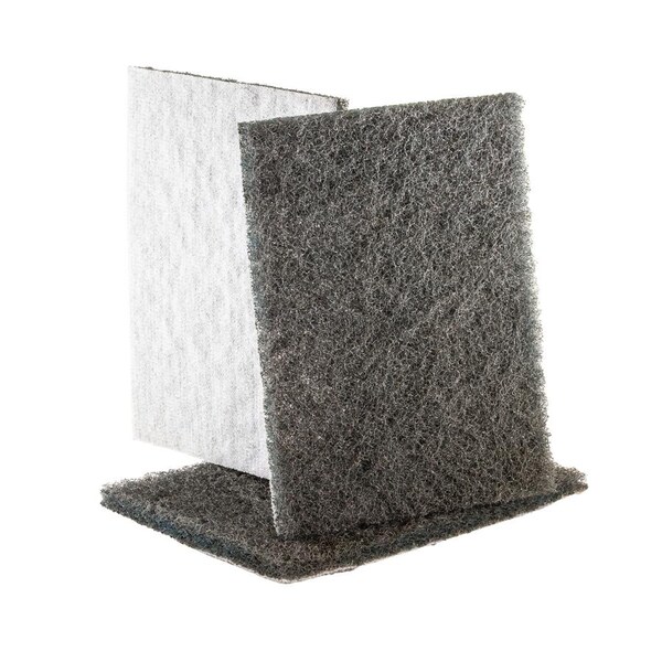 Uneeda Sanding Sheet 3 x 4 UNEELON Non-Woven pad Hook & Loop Ultra Fine (Type S Grey) - M-178127