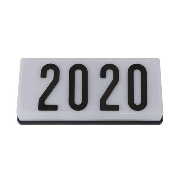 Yosemite Yosemite AL000 11.5 in. Address Light; White Frame with Black Numbers - AL000