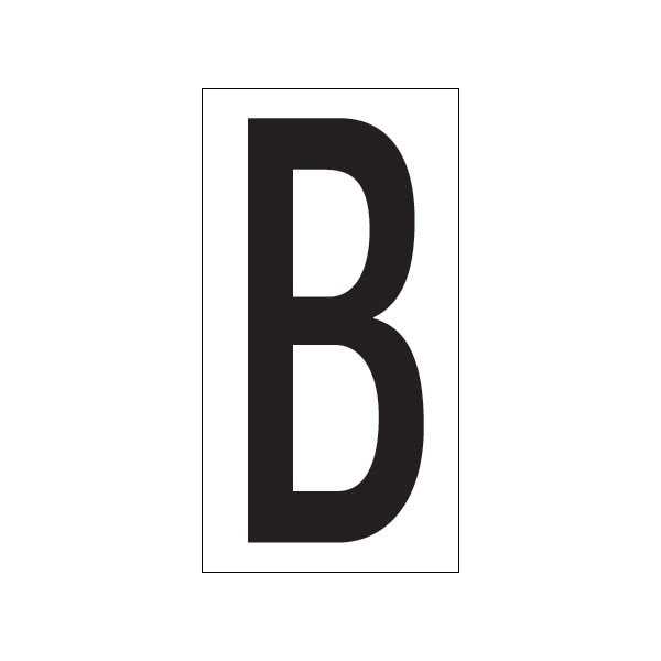 Bsc Preferred 3-1/2'' ''B'' Vinyl Warehouse Letter Labels, 50PK - BUY00021726