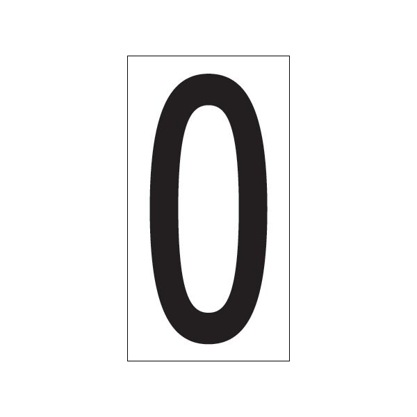 Bsc Preferred 3-1/2'' ''O'' Vinyl Warehouse Letter Labels, 50PK - BUY00021739
