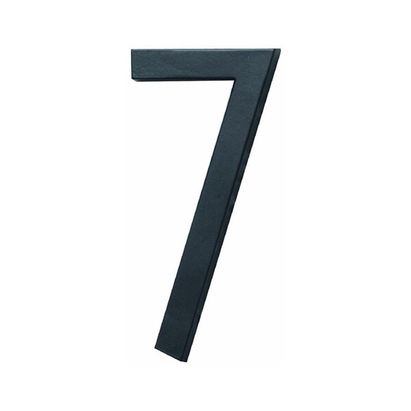 Hy-Ko FM6 Architectural Series House Number, Character 7, 6 in H Character, Black Character - FM-6/7