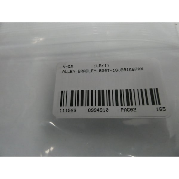 Allen Bradley BOTÓN DE EMPUJE ILUMINADO AZUL 120V-AC - 800T-16JB91KB7AX