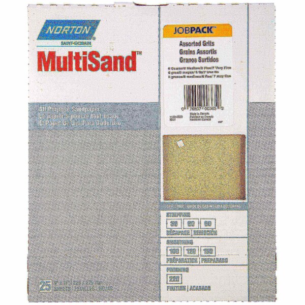 Norton Co ECONOMY SNDPAPR ASST 9 X 11 - NR00365