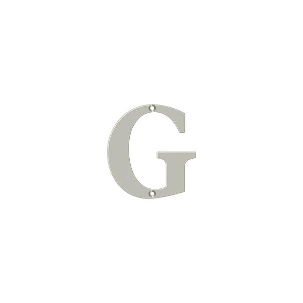 Deltana Residential Letter G Satin Nickel 4" - RL4G-15