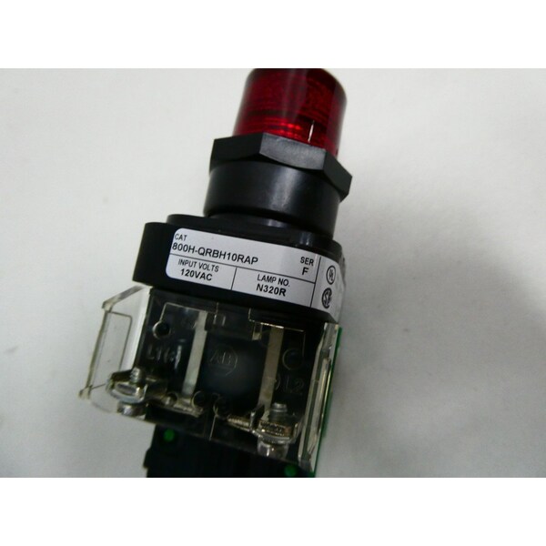 BOTÓN DE PULSO ROJO ILUMINADO 120V-CA - 800H-QRBH10RAP