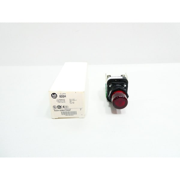 BOTÓN DE PULSO ROJO ILUMINADO 120V-CA - 800H-QRBH10RAP