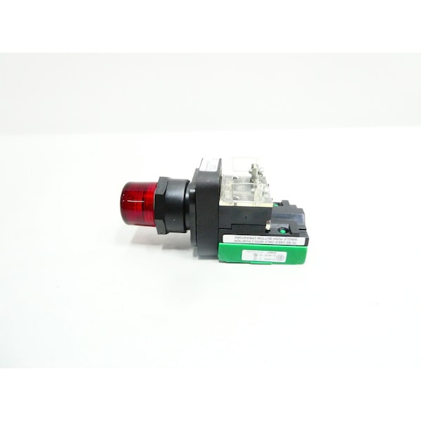 BOTÓN DE PULSO ROJO ILUMINADO 120V-CA - 800H-QRBH10RAP