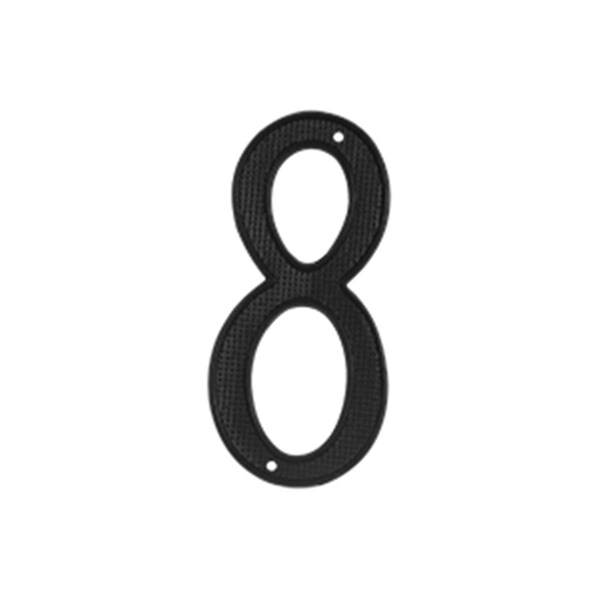 Patioplus 4 in. House Numbers, Black - Zinc - PA2667213