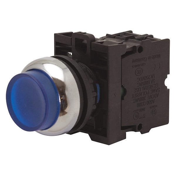 Eaton Ill Mtn Pb Sil-bzl Extd Wht, 22.5 mm, Azul - M22-DRLH-B