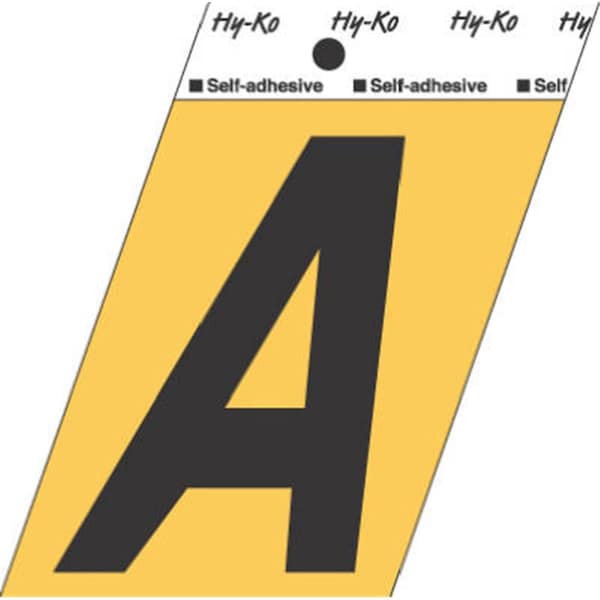 Hy-Ko GG-25-A 3.5 in. Aluminum Adhesive Letter A- Pack Of 10 - 299415