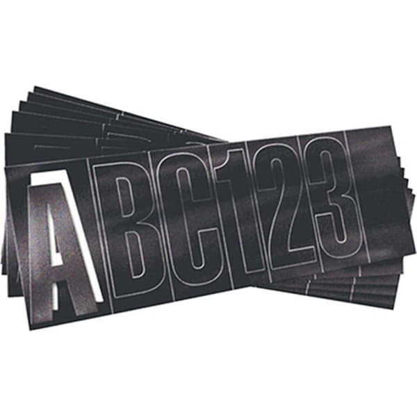 Unified Marine 50073820 3 in. Letter Kit- Black - 178840