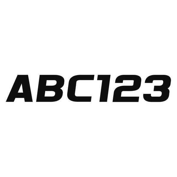 Hardline Products Number and Letter Combo Kit, Black, 3 in.H - GBLK700EC