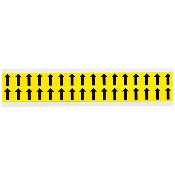 Brady Letter Label, Arrow, 3/4inHx9/16inW, Vinyl - 3420-ARO