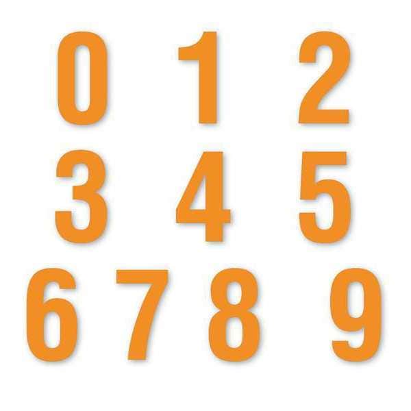 Magna Visual Die Cut Number Magnet, 1-1/2, PK108 - DCN-159