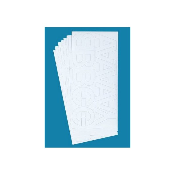 Westcott Permanent Vinyl Lettering, Helvetica 2" - 15862