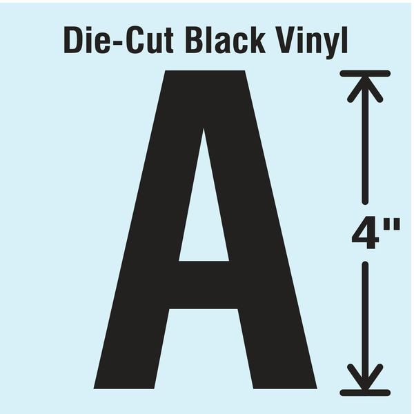 Stranco Die Cut Letter Label, A, 10 Cards, PK10 - DBV-4-A-10