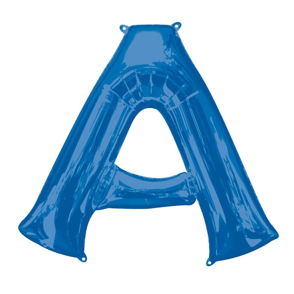 Anagram 37 in. Letter A Shape Foil Balloon Blue - 86447