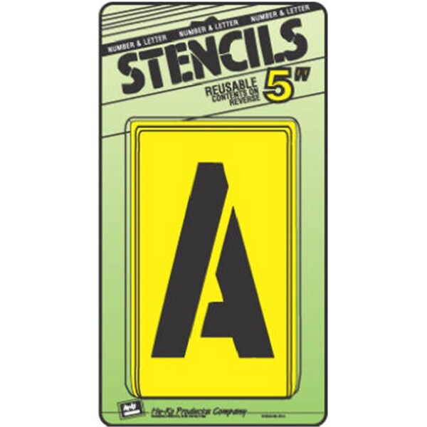 Hy-Ko ST-5 5 in. Number & Letter Stencil Set - 448043