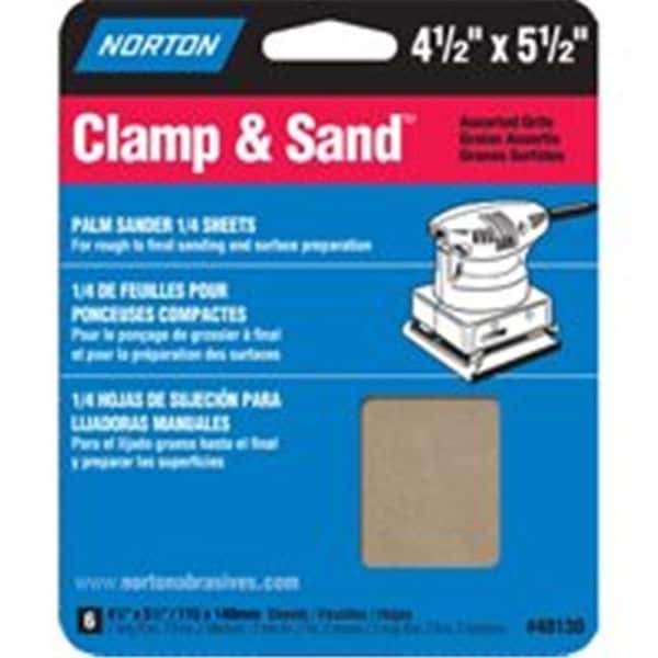 Norton Co Norton 48130 4.5 x 5.5 Multisand Sheet Grit Asst - 3308723