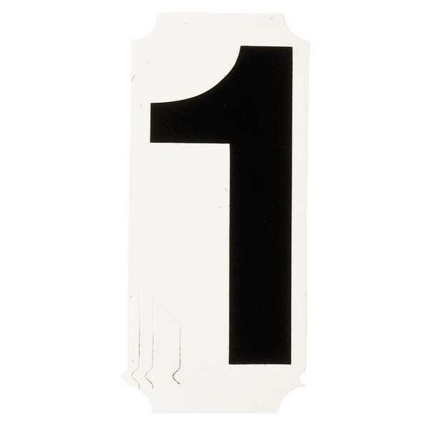 Brady Number Label, 1-1/2in.H Character, PK10 - 8205-1