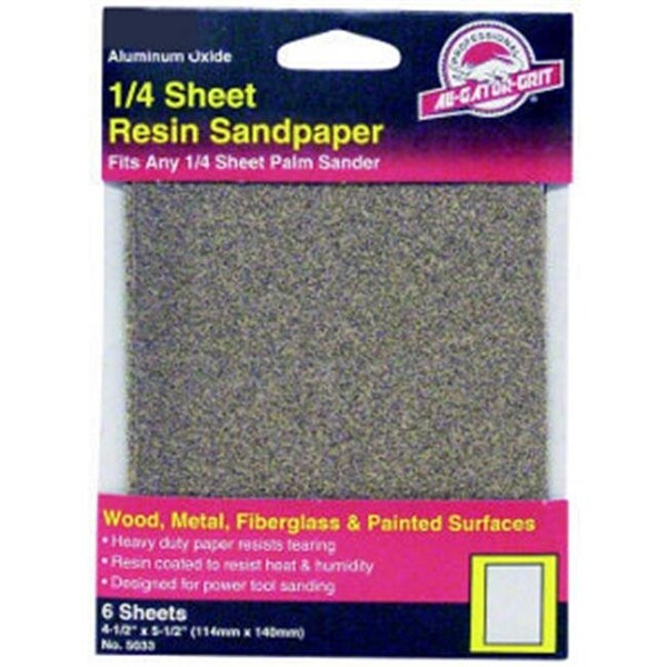 Ali Ali Industries 5033 60Grit Aluminum Oxide 0.25 Sheet - 9431933