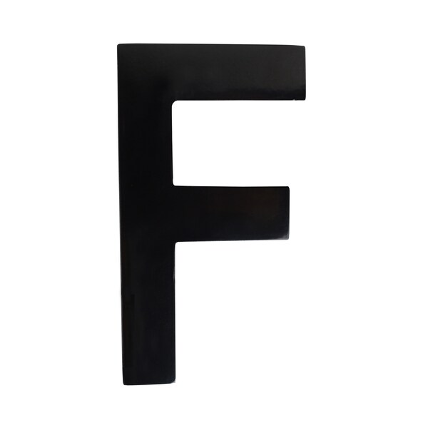 Architectural Mailboxes Brass 4 inch Floating House Letter Black F - 3582B-F