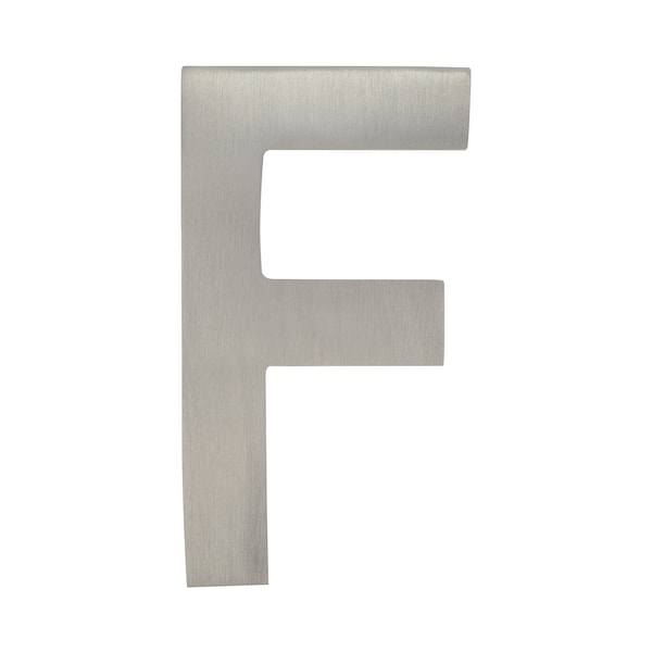 Architectural Mailboxes Brass 4 inch Floating House Letter Satin Nickel F - 3582SN-F