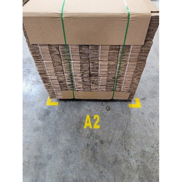 Pristine Products Floor Marking Letter Y, Yellow - Q6YLETTER_Y