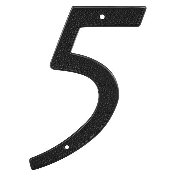 Primeline Tools 4 in. House Number 5, Diecast, Black Finish (5 Pack) - MP4115-5