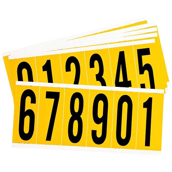Brady Numbers And Letters Kit, 0 Thru 9, PK25 - 1550-# KIT