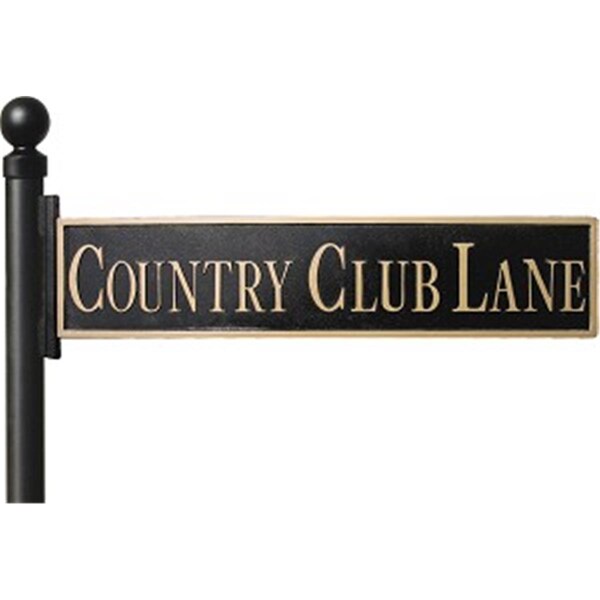 Qualarc Raised Letter Blade, Black - 30 x 6 in. - RLB-B-3006