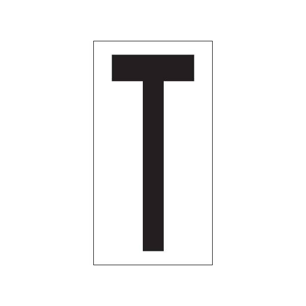 Bsc Preferred 3-1/2'' ''T'' Vinyl Warehouse Letter Labels, 50PK - BUY00021744